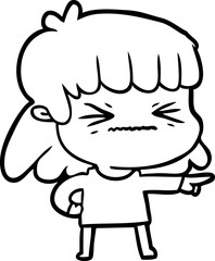 cartoon woman