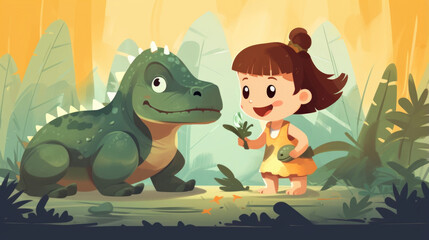 A brave little girl with a deep love for dinosaurs discovers the baby dinosaur and befriends him, naming him Dino.