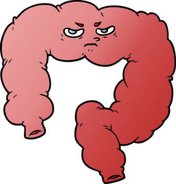 cartoon angry colon