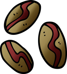 cartoon doodle of coffee beans