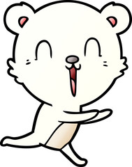 happy polar bear cartoon