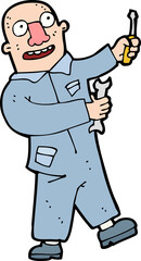 cartoon mechanic