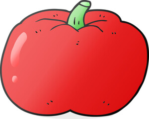 freehand drawn cartoon tomato