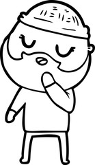 cartoon man with beard