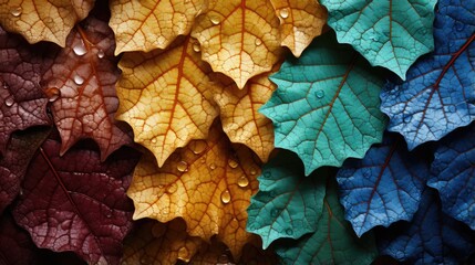 Ivy leaf , Macro shot , Color Gradient, Background HD