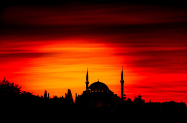 Obraz premium Ottoman style mosque in Istanbul