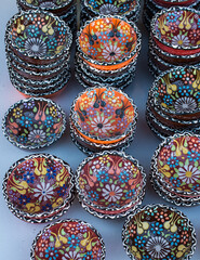 Obraz na płótnie Canvas Traditional Turkish ceramic plates