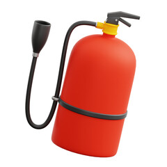 3D Fire Extinguisher - obrazy, fototapety, plakaty
