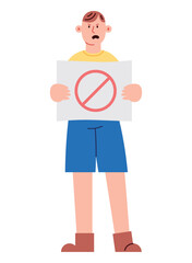 activist man with empowerment