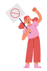 activist woman design