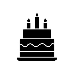 Birthday Cake icon vector design templates simple and modern