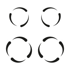 Circular icon. Vector illustration. EPS 10.