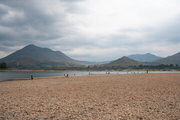 Mekong River view at Chiang Khan , Loei province, Thailand.