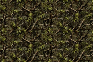 Foto op Canvas Nature's Camouflage Masterpiece - Tree Forest Camo Design © jeff