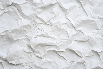 Obraz premium White wrinkled paper background