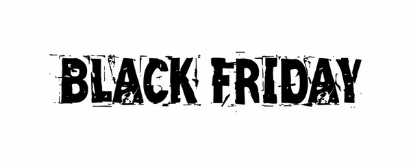 The text has been designed for The Black Friday event.