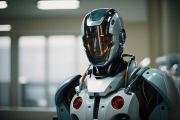 Handsome robotic man 