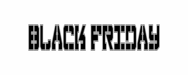 Obraz premium The text has been designed for The Black Friday event.