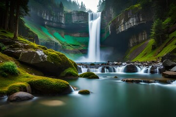 waterfall in plitvice national park