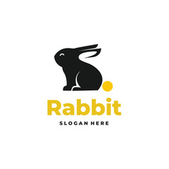 modern rabbit logo vector