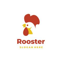 Rooster modern logo vector