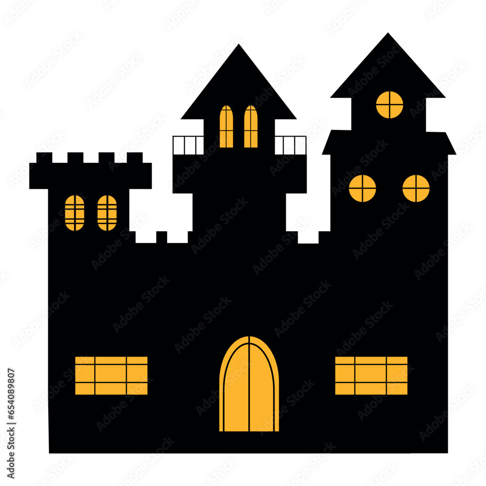 Poster halloween castle creepy