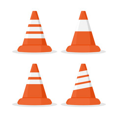 Traffic cones are safety devices commonly used in road and construction work to guide and control traffic, indicate hazards, or mark off restricted areas. They are highly visible, typically conical in