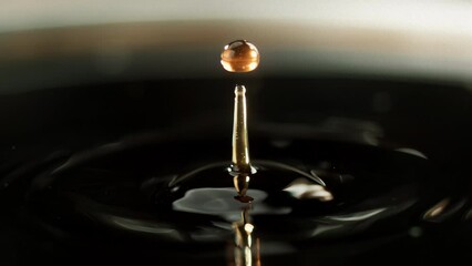 Coffee Drop in Mug: Super Slow-Mo 1000fps Discover mesmerizing coffee droplets in super slow motion (1000fps). Ideal for coffee enthusiasts, creatives, and unique projects.