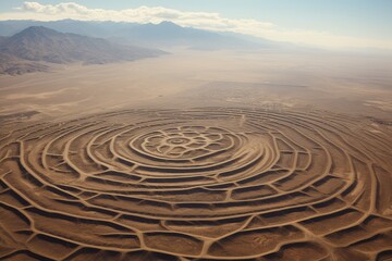 Fototapeta na wymiar landscape of the desert, Generative AI