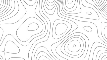 Fototapeta na wymiar Topographic map background. Abstract wavy topographic map. Abstract wavy and curved lines background. Abstract geometric topographic contour map background.