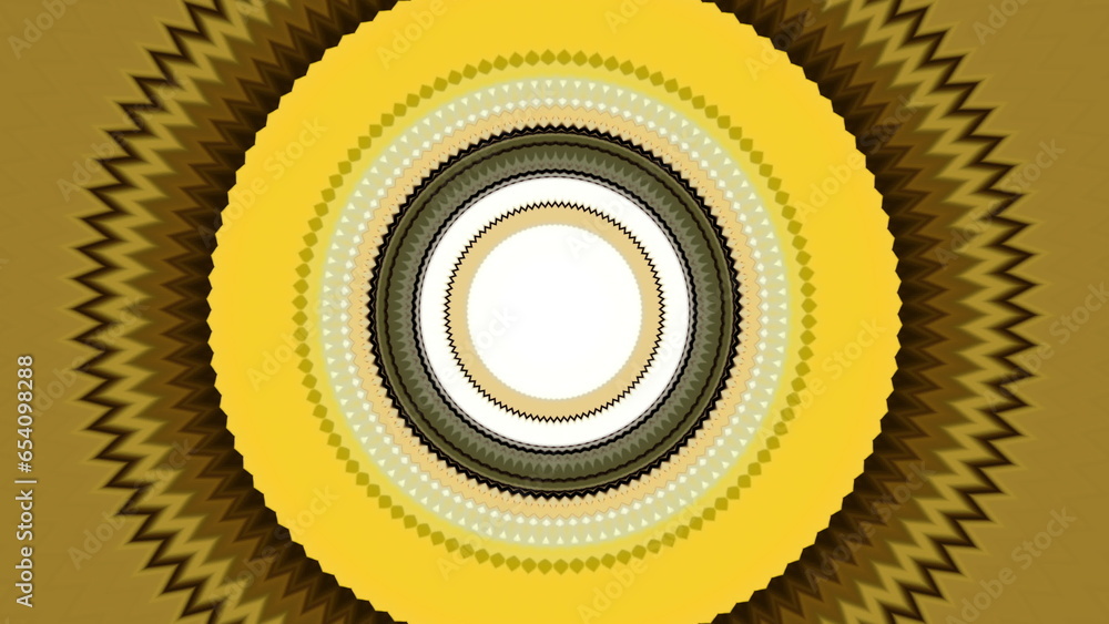 Poster abstract spreading signal, shimmering rings. motion. technological background with widening blinking
