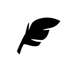 leaf silhouette icon