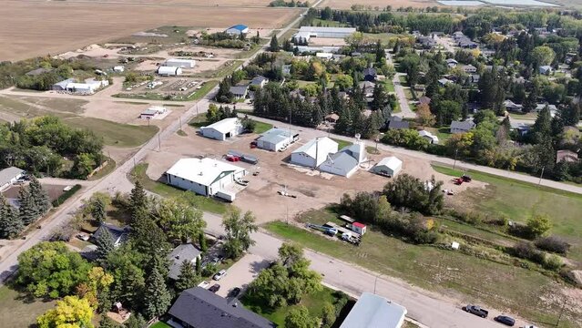 Embark on an aerial journey over Waldheim, Saskatchewan. Through this drone footage, immerse yourself in the town's pastoral beauty, from its serene streets to the surrounding agricultural expanses.