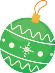 christmas green ball