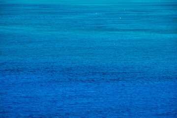 Deep blue turquoise Caribbean Sea in Nassau, Bahamas