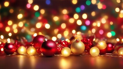 Obraz na płótnie Canvas Vibrant Christmas lights