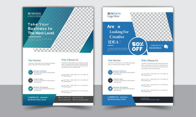 Corporate and creative business flyer design template, bundle flyer design, modern business Flyer design Template Brochure cover 