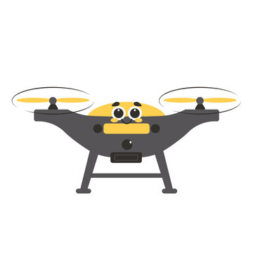 Flying Black Playful Drone | Cute Transportation