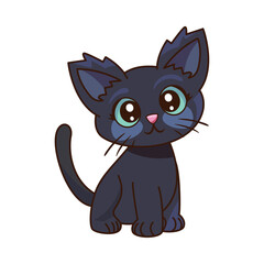 cat mascot black