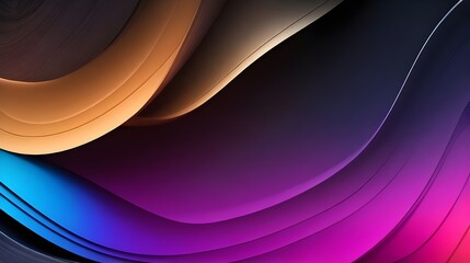 a colorful abstract background with a curved curve.Ai generated