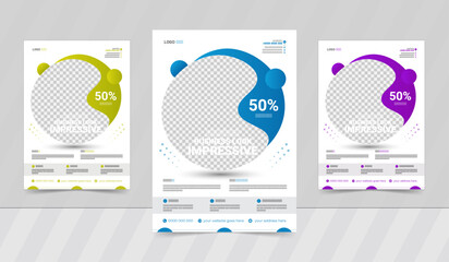 Vector marketing strategy business flyer or poster design . vector illustration

