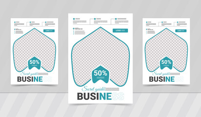 Vector marketing strategy business flyer or poster design . vector illustration

