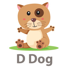 Illustrator of D Dog animal