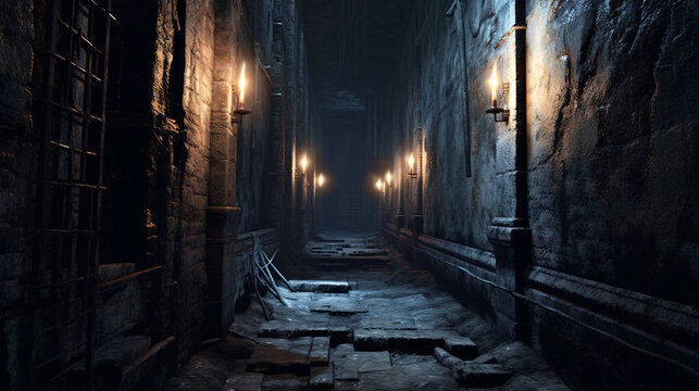 Discover the enigmatic aura of Horror Genre Interiors, mysterious and spine-chilling