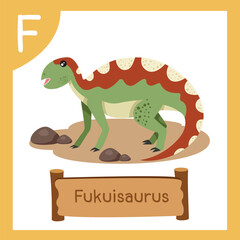 Illustrator of F for Dinosaur fukuisaurus