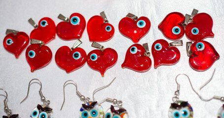 Heart icons onwhite color. Valentine concept and promise of love.