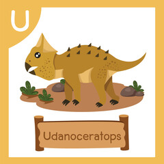Illustrator of U for Dinosaur Udanoceratops