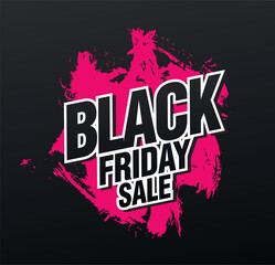 black friday sale banner layout design, vector ilustration