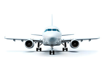 Naklejka premium Airplane Image Royalty Isolated On a White Background, Generative AI