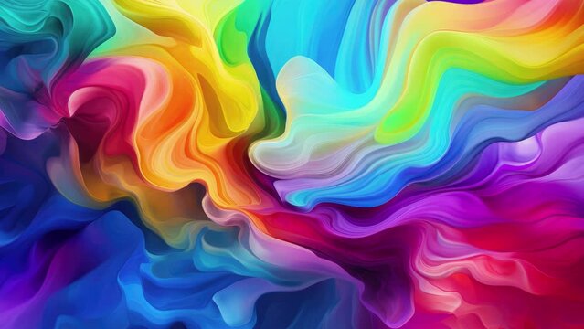 Abstract colorful waves background